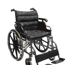 Greensen Dickes Sitzkissen aus Memory-Schaum und Gel mit Riemen, Stützkissen für Rollstuhlfahrer aus Neoprenstoff für 18-Zoll-Rollstühle, Vielseitig und Verstellbar für Multifunktionale