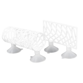 Betta Fish Tunnel, Hollow Design Betta Tunnel Betta Fish Tank Decor, Betta House Shrimp Pleco Hide Resting Tube, Betta Fish Tank Accessories for Betta Guppies Resting (White)