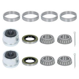 GXYWADY Trailer Bearing Kit Replacement for 1 Inch 2000-2200 Lbs Trailer Axle 2 Set