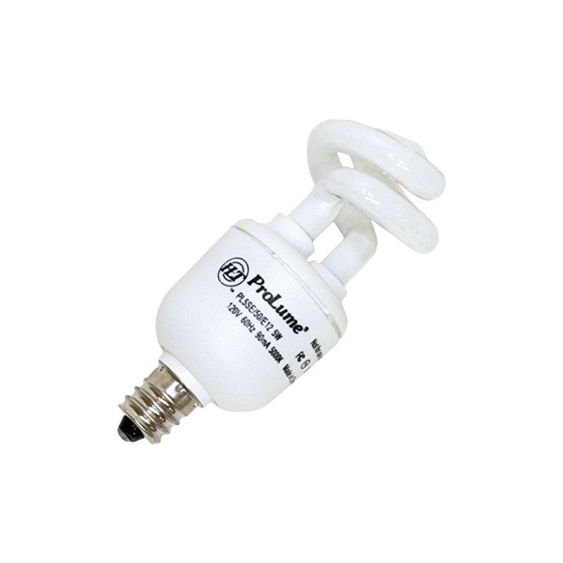 Halco 45019 - CFL5/50/E12 Twist Candelabra Screw Base Compact Fluorescent