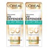 Pack X2 Protector Solar UV Defender Antibrillo Invisible 80mL L'Oréal