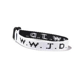 Pingyongchang WWJD Braided Rope Bracelet What Would Jesus Do Letter Hnadmade Bracelets Protection Pray Bracelet Inspirational Religious Christian Jewelry for Women Men-White