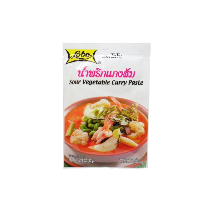 Lobo Sour Vegetable Curry Paste Thai Herbal Food 50 G