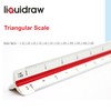 Liquidraw Set Square Triangular Scale Ruler 30cm Geometry Set of
