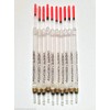 Lineaeffe 10 New Loaded Fishing Waggler Clear Floats 14CM 2BB Carp Chub Match Short