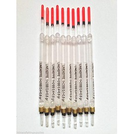 Lineaeffe 10 New Loaded Fishing Waggler Clear Floats 14CM 2BB Carp Chub Match Short