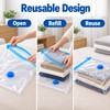 Vacuum Storage Bags for Clothes – 6-Pack 30x50cm Reusable Compression