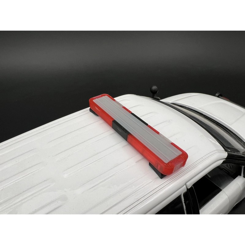 LED Ready Lightbar 1/18 LED Ready Whelen Edge Lightbar Red