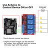 DWEII 4pack 4 Channel 24V Relay Module with Optocoupler High