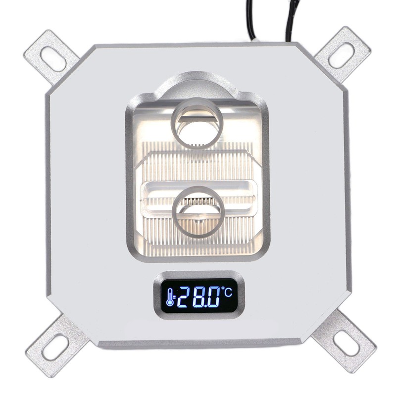 CPU Water Cooling Head VA Screen Temperature Display Computer CPU