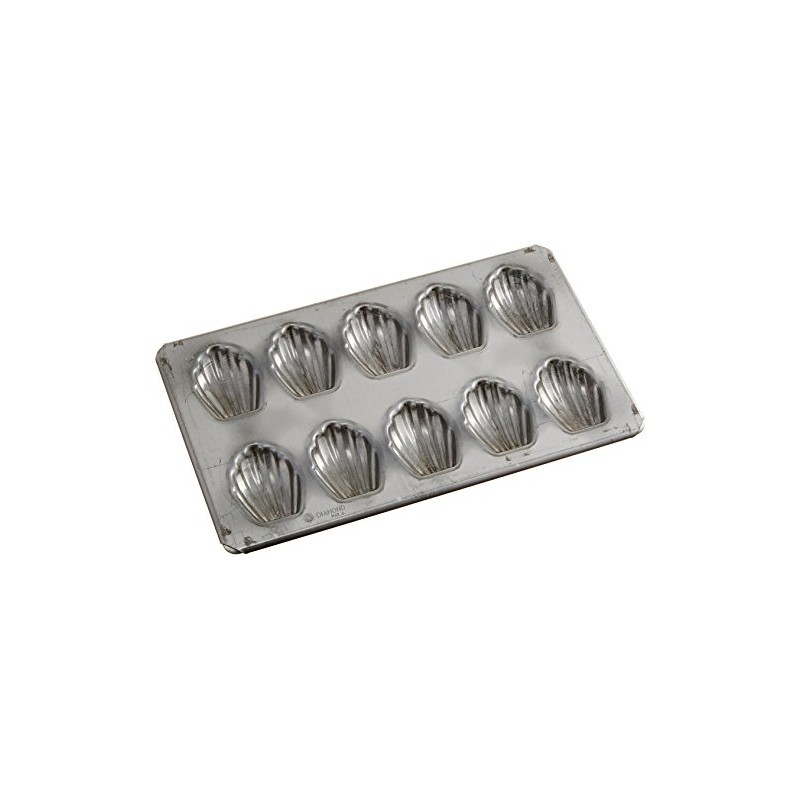 新考社 マドレーヌ貝型 シリコン加工 10個付 イ-148 210×125×10mm