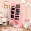 HONEY JOY Kids Jewelry Armoire Cabinet, Horse Themed 45.5" Wooden