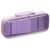 Raymay Fujii FSB1061V Pencil Case, Top Liner, Clear, Violet