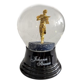 Johann Strauss Snow Globe Real Glass Globe 8 cm
