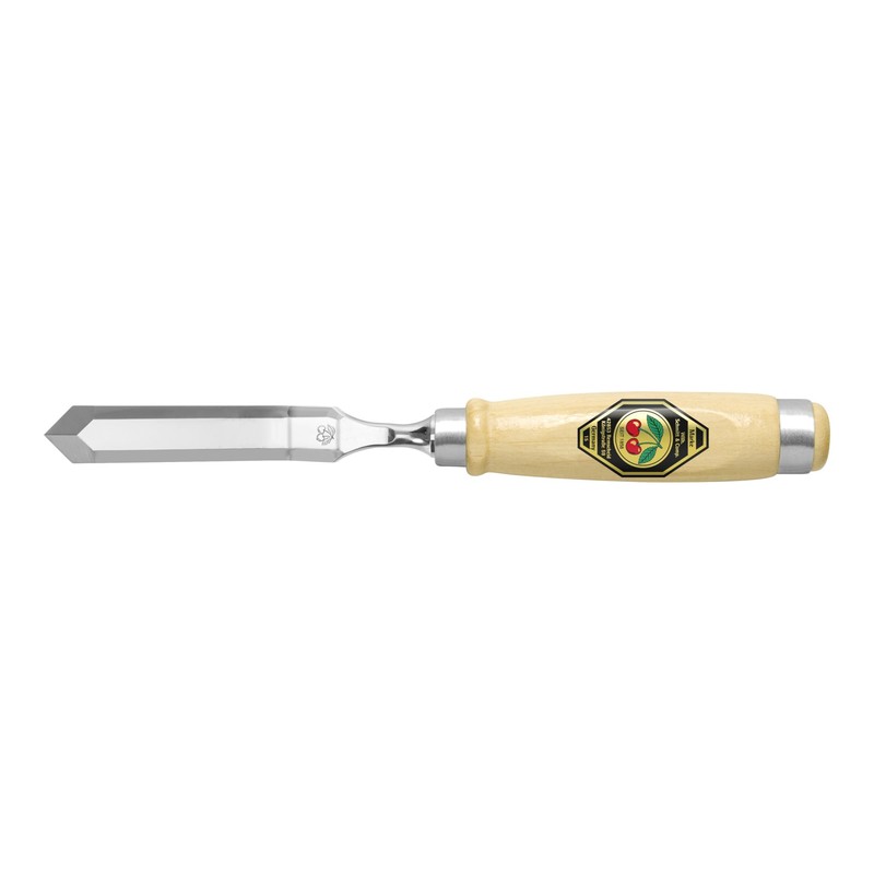 Kirschen 1059026 Firmer Chisel Cranked with Pointed Edge, Beige/Silver, 26