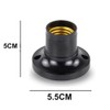 ShuoHui Lamp Holder E27 Universal E27 Socket Lamp Holder Flat