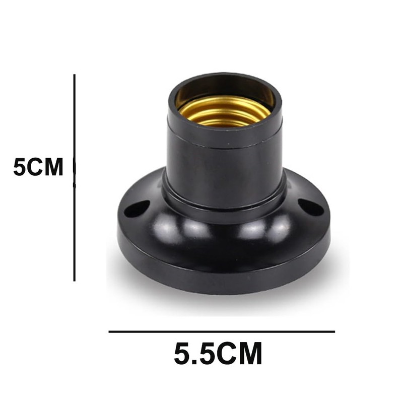 ShuoHui Lamp Holder E27 Universal E27 Socket Lamp Holder Flat