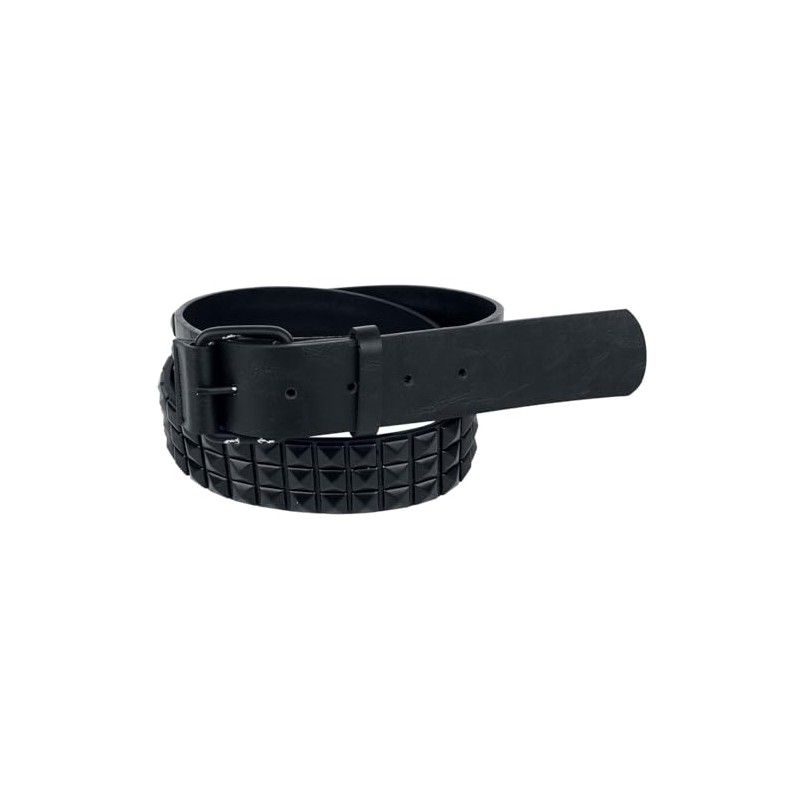 Black Premium by EMP Unisex Black Rivet Belt, black