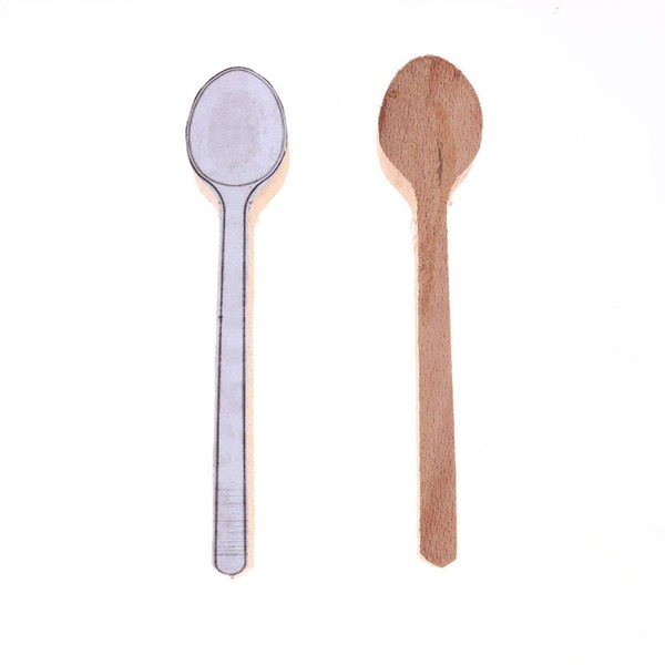 2 Pcs Beech Spoon Tools Buffet Wooden Spoon Spoon Serving