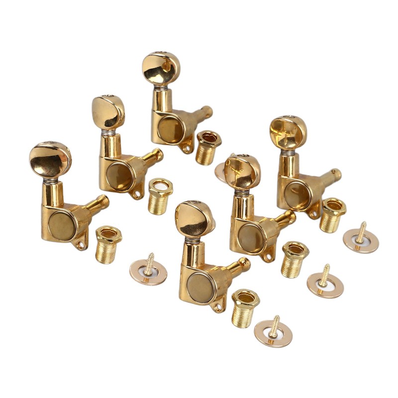 6Pcs Full Closed Guitar Tuning Key Accurate Fast Operation Stable