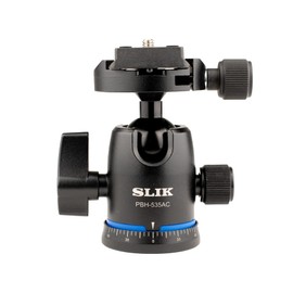 SLIK PRO AL-523-BH5AC Aluminum Tripod Kit with PBH-535AC Dual Action Ball Head, Black (613-377)