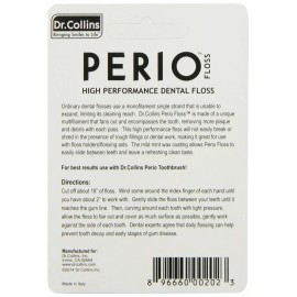 Dr. Collins Perio Dental Floss 50M (54.7 yds) Mint, Pack of 1