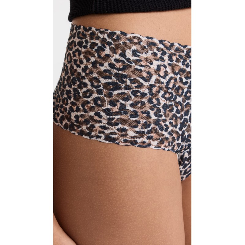 hanky panky, Signature Lace Retro Thong, Leopard, One Size (0-12)