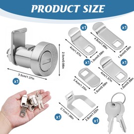 MILAKE L-1172C Mailbox Lock Replacement with 2 Keys, High Security Weatherproof Zinc Alloy Mailbox Locks Compatible with CompX L-1172C NDCBU CBU Cluster Mailboxes, for DIY Enthusiast and Locksmith