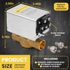 Uiyofok OEM V8043F1036 3/4" Zone Valve,Replacement for V8043F1093,40003916-048/U Replacement Head,24V,Normally
