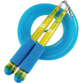 Buddy Lee Jump Ropes Rope Master Yellow Turquoise Original Ball Bearing Jump Rope, 9” HD Plastic Handles. Perfect Jump Rope for Fitness, CrossFit Gym, Endurance Jumping, Cross Overs, Extreme Jumping