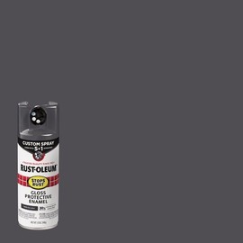 Rust-Oleum 6-Rust-Oleum Stop Rust 12 Oz Custom Spray 5 in 1 Gloss Spray Paint Charcoal Gray