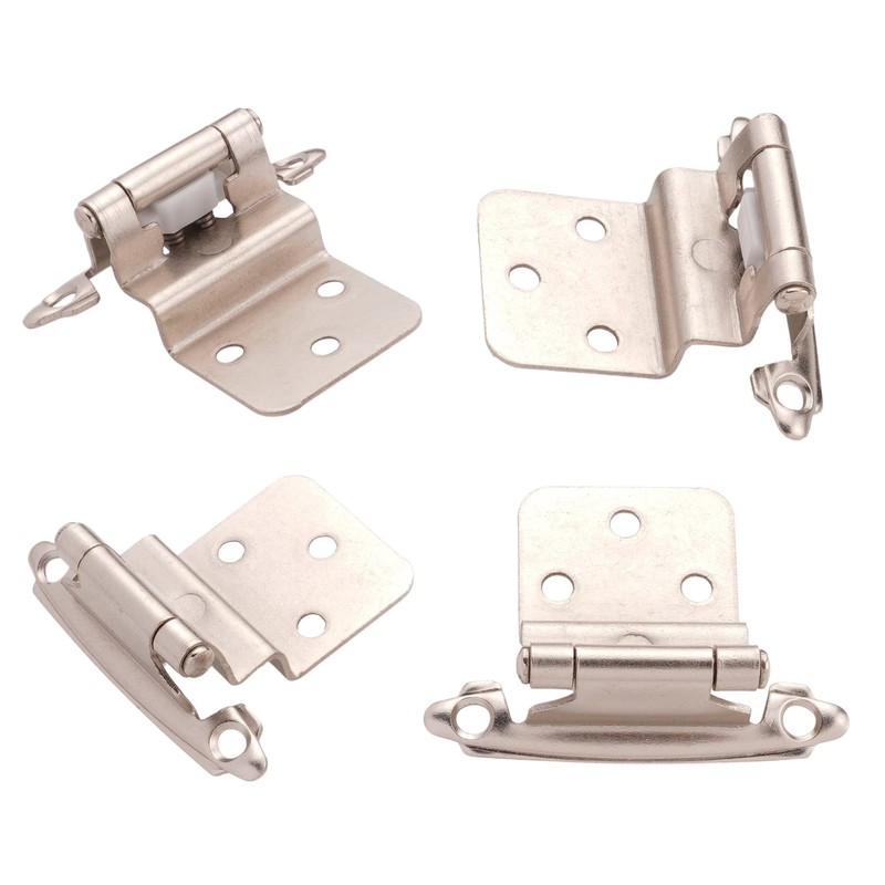 DecoBasics 3/8" Inset Cabinet Hinges Brushed Nickel (25 Pair -50