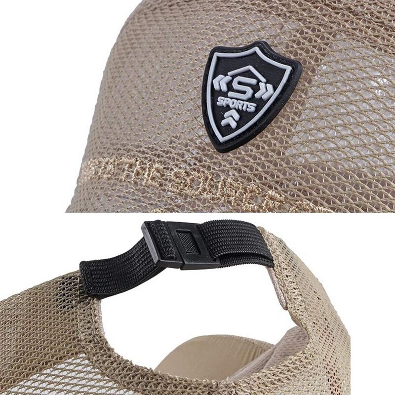 RUICHENG Mesh Cap Men's Trucker Baseball Cap Summer Breathable Outdoor
