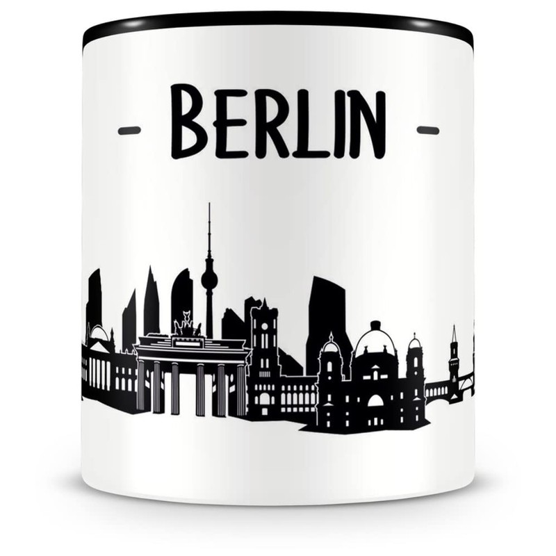 Samunshi® Berlin Skyline Coffee Cup / Tea Cup Height 95