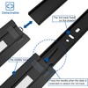 VADANIA 18" Soft Close Drawer Slide, #VK1245, 3-Fold Full Extension,
