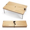 CAMPGEEKS Outdoor Folding Table Mini Camp Table Compact Low Table