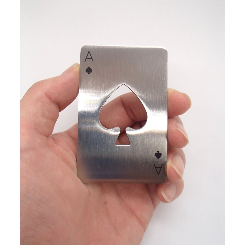 Bottle Opener Playing Card Spade Ace Card Type Wallet Bag