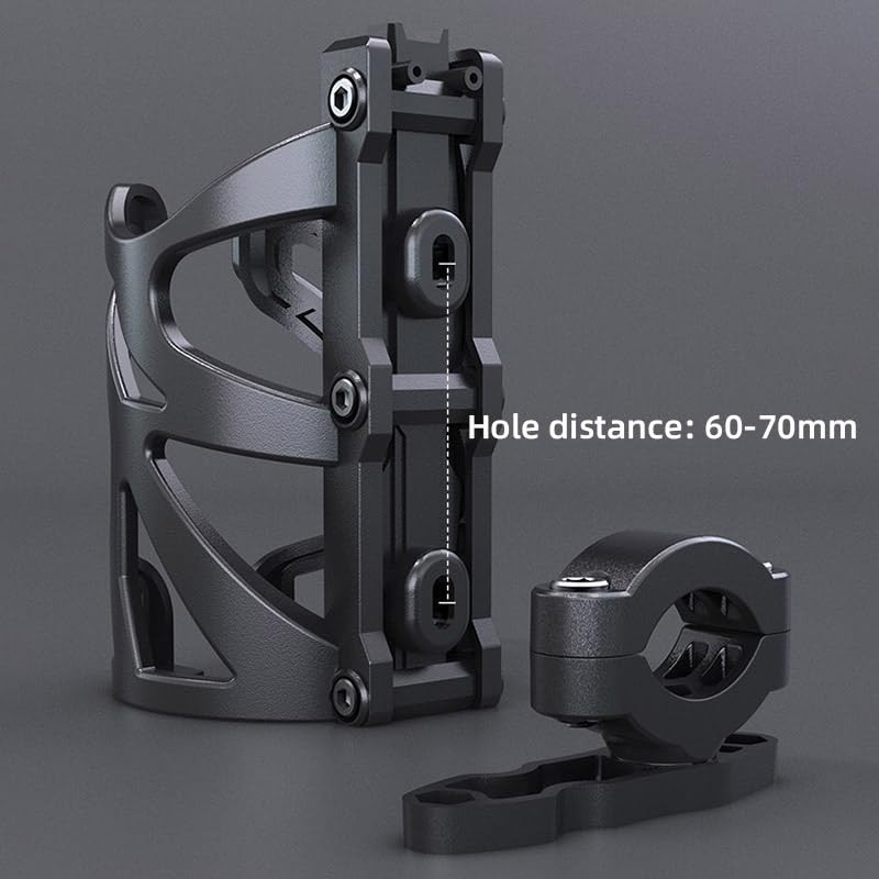 AIMALL Adjustable Motorcycle & Bicycle Cup Holder, Universal Water Bottle