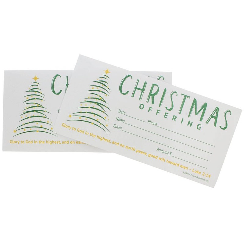 200 Christmas Offering Envelopes