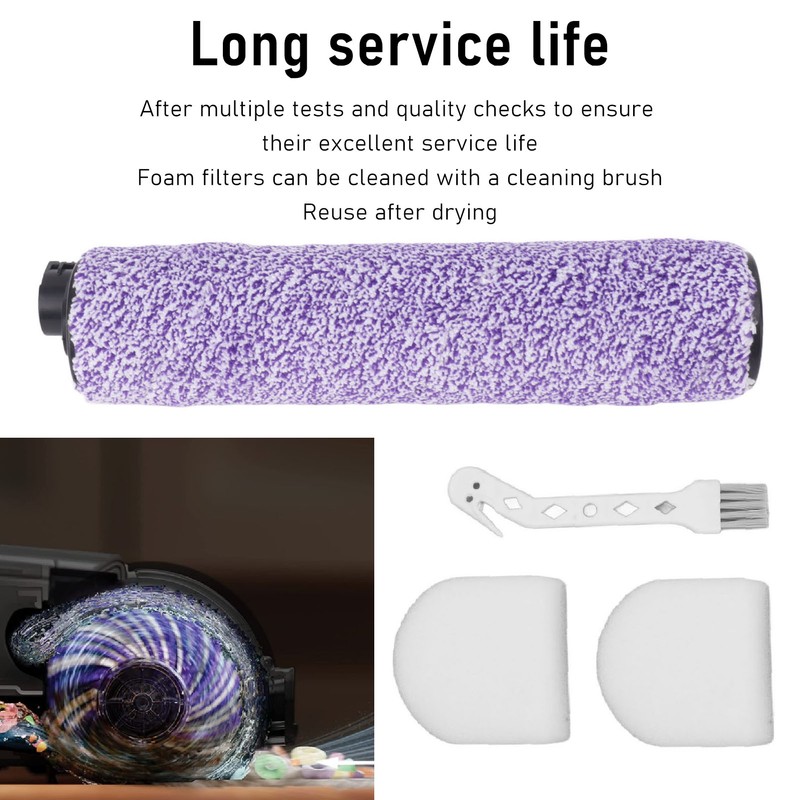 Replacement Brush Roller Foam Filters for WD100 WD101 WD200 WD201