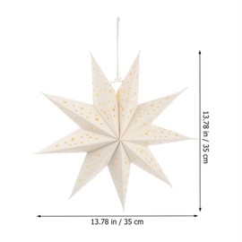 TLTCBBUMDQ 3pcs Christmas Paper Star Hanging Lampshades Lantern Lamp Covers Decorations Lampshade
