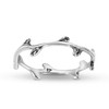 AeraVida Endless Olive Crown Branch .925 Sterling Silver Band Ring