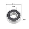 sourcing map 6000-2RS Deep Groove Ball Bearing 10x26x8mm Double Sealed