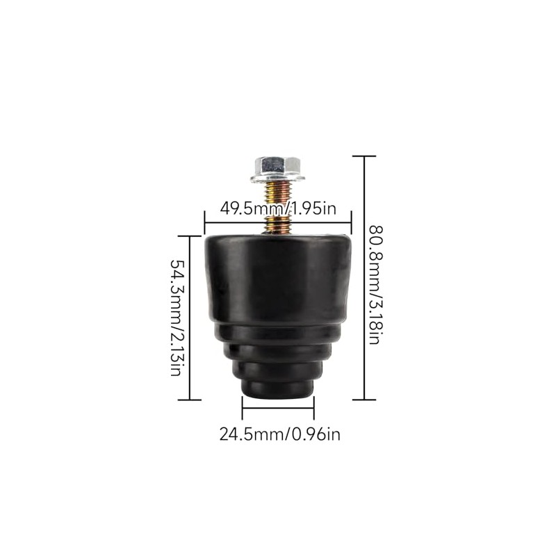 2 Pack Replacement Rubber Shocks for Transom Savers - Boat