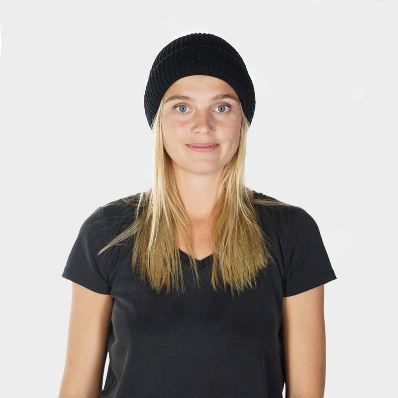 HANSEHELD Knitted Hat Rib Knit 100% Virgin Wool (Merino) |