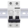 2P Miniature Circuit Breaker DIN Rail Mount Disconnect Switch for