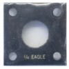 Capital Plastics Capitol Plastics 1/4 Oz Eagle 22 mm Black 2X2 Acrylic Screw Type New