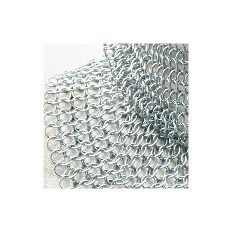 Medieval Warrior Chainmail Coif Armor, 18.75 Inches (SL)