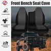 EDIETH Black Oxford Fabric 60/40 Split Seat Covers for Ford