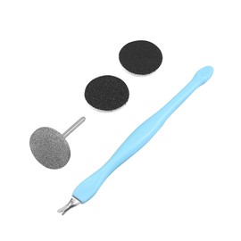 Disc Nail Grinder Bits with Cuticle Fork and Sanding Sheets, Sanding Disc Nail Drill Bits, Foot Care Electric Nail Cutter Attachments for Electric Nail File, Nail Drill Bit Professional